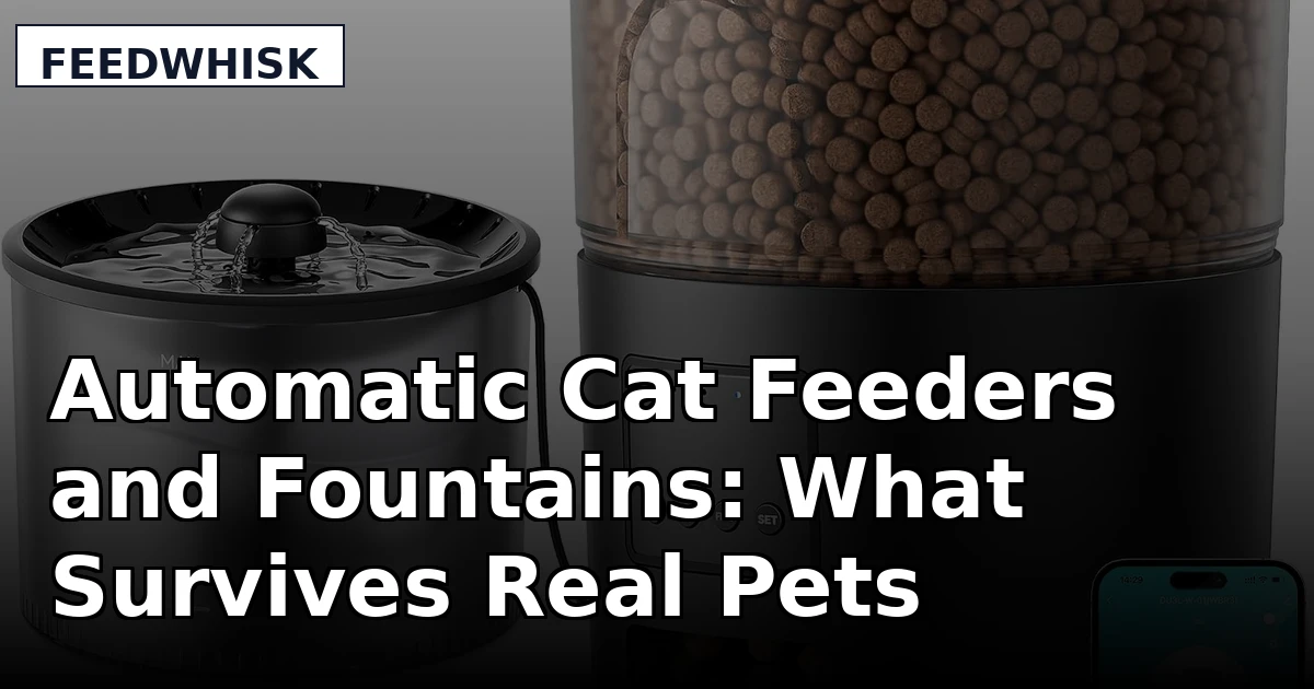 Automatic Cat Feeders and Fountains: What Survives Real Pets