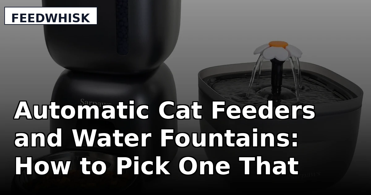 Automatic Cat Feeders and Water Fountains: How to Pick One That Lasts