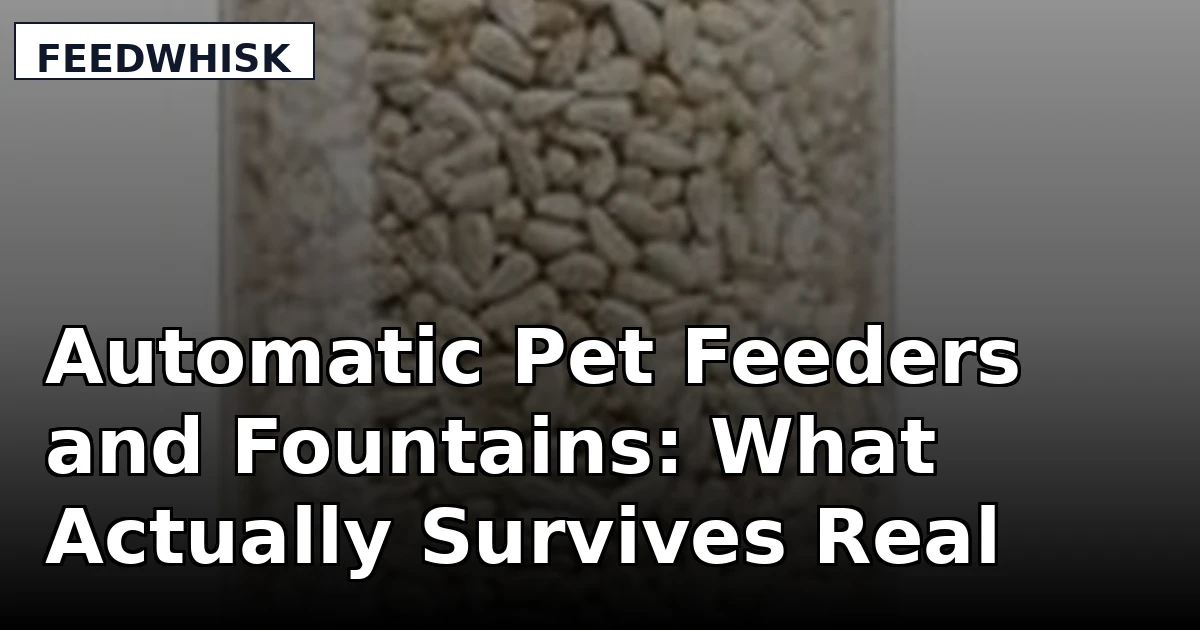 Automatic Pet Feeders and Fountains: What Actually Survives Real Life