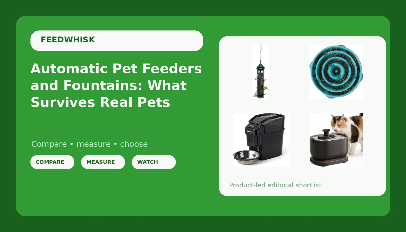 Automatic Pet Feeders and Fountains: What Survives Real Pets
