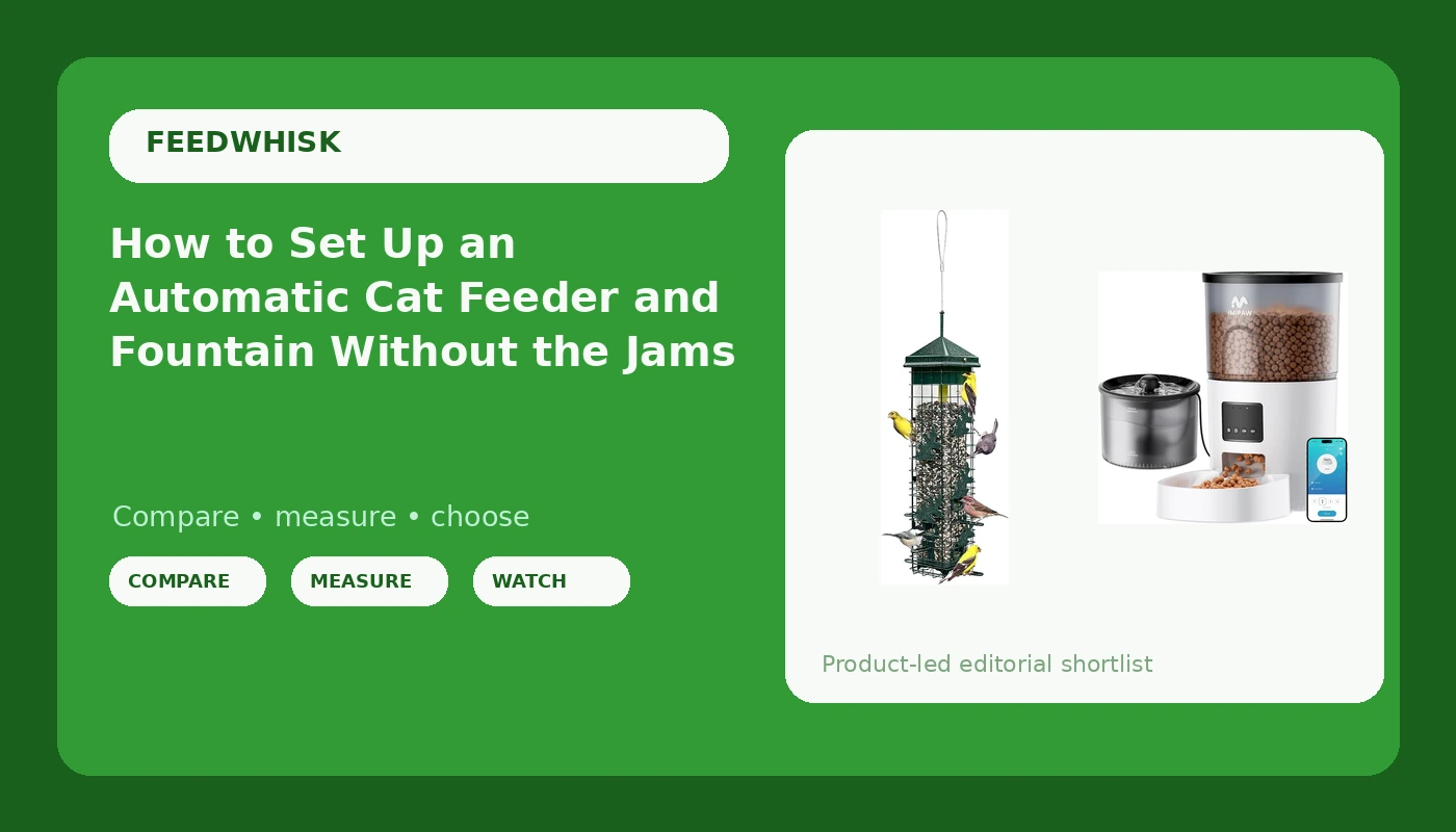How to Set Up an Automatic Cat Feeder and Fountain Without the Jams