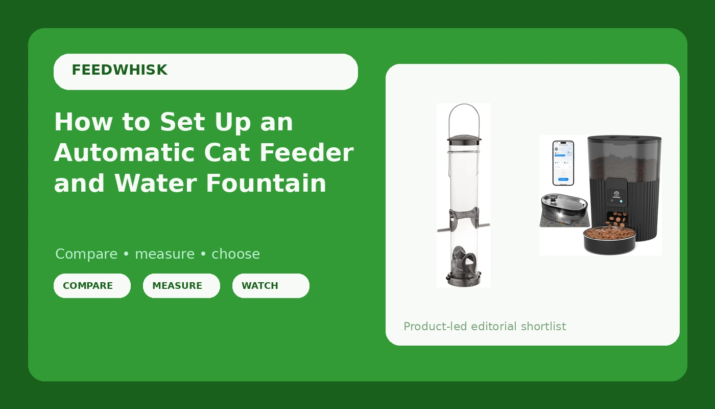 How to Set Up an Automatic Cat Feeder and Water Fountain